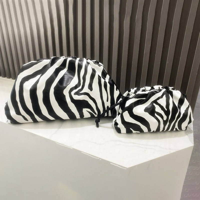 Luxury Bags Consignment - Fashion Zebra Print Pouch, Women's Luxury