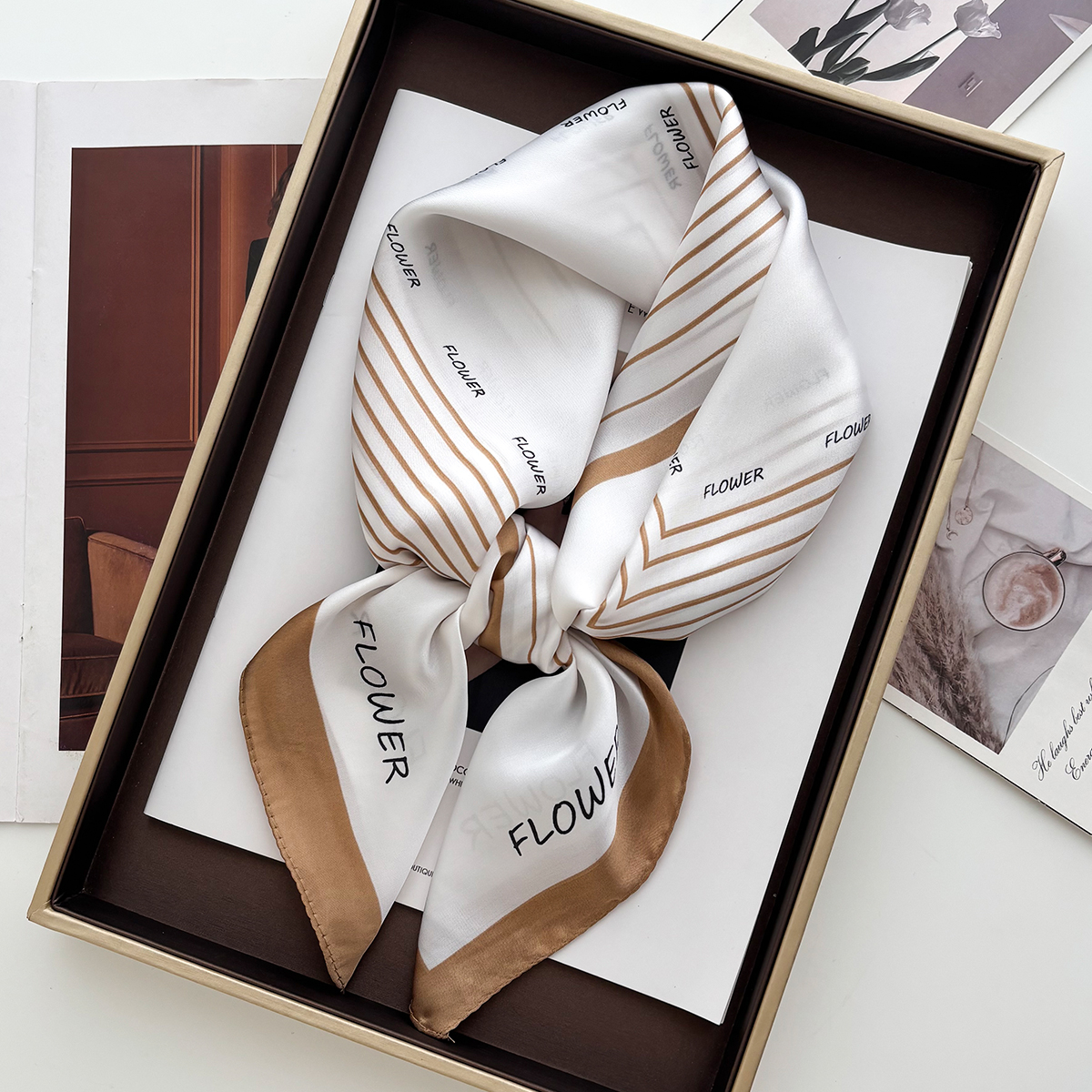 Luxury Bags For Summer - Luxury Print Scarf For Women Elegant