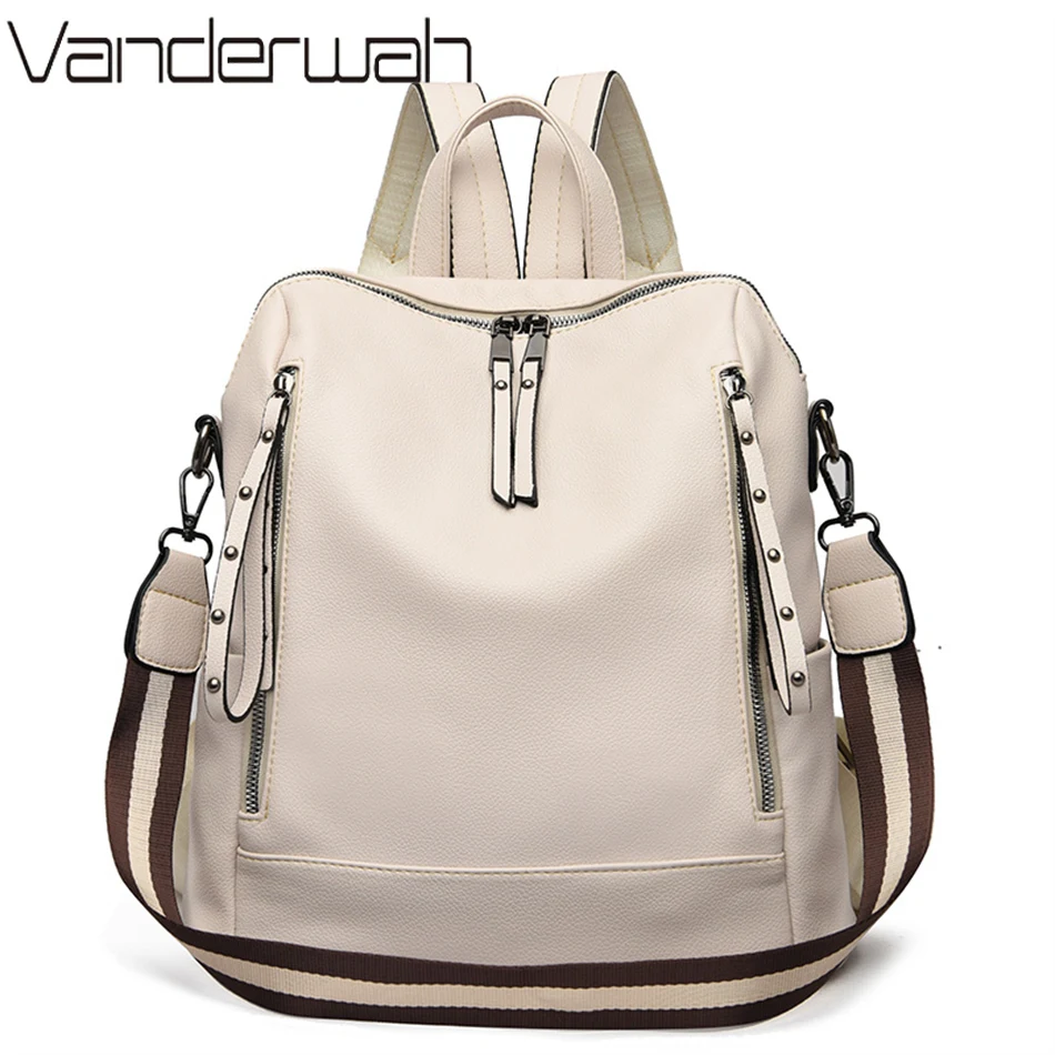 Genuine Leather Backpack - Brand Luxury Backpacks Soft Leather Waterproof