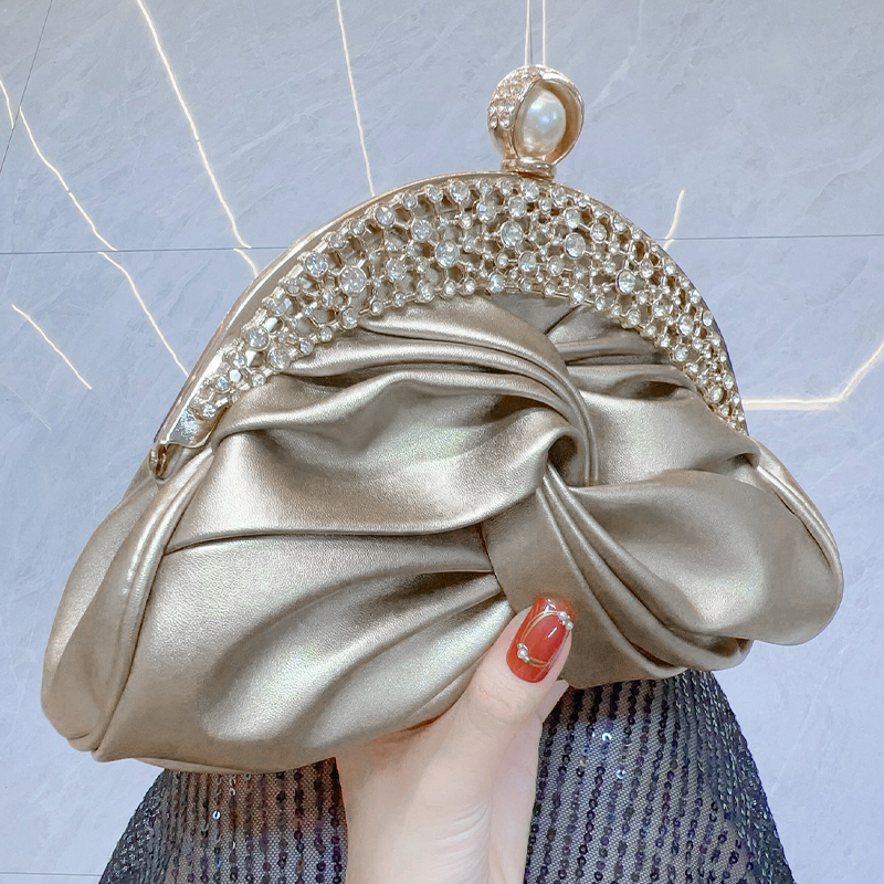 Luxury Bags Gold - Gold Women Luxurious Chain Shoulder Bags