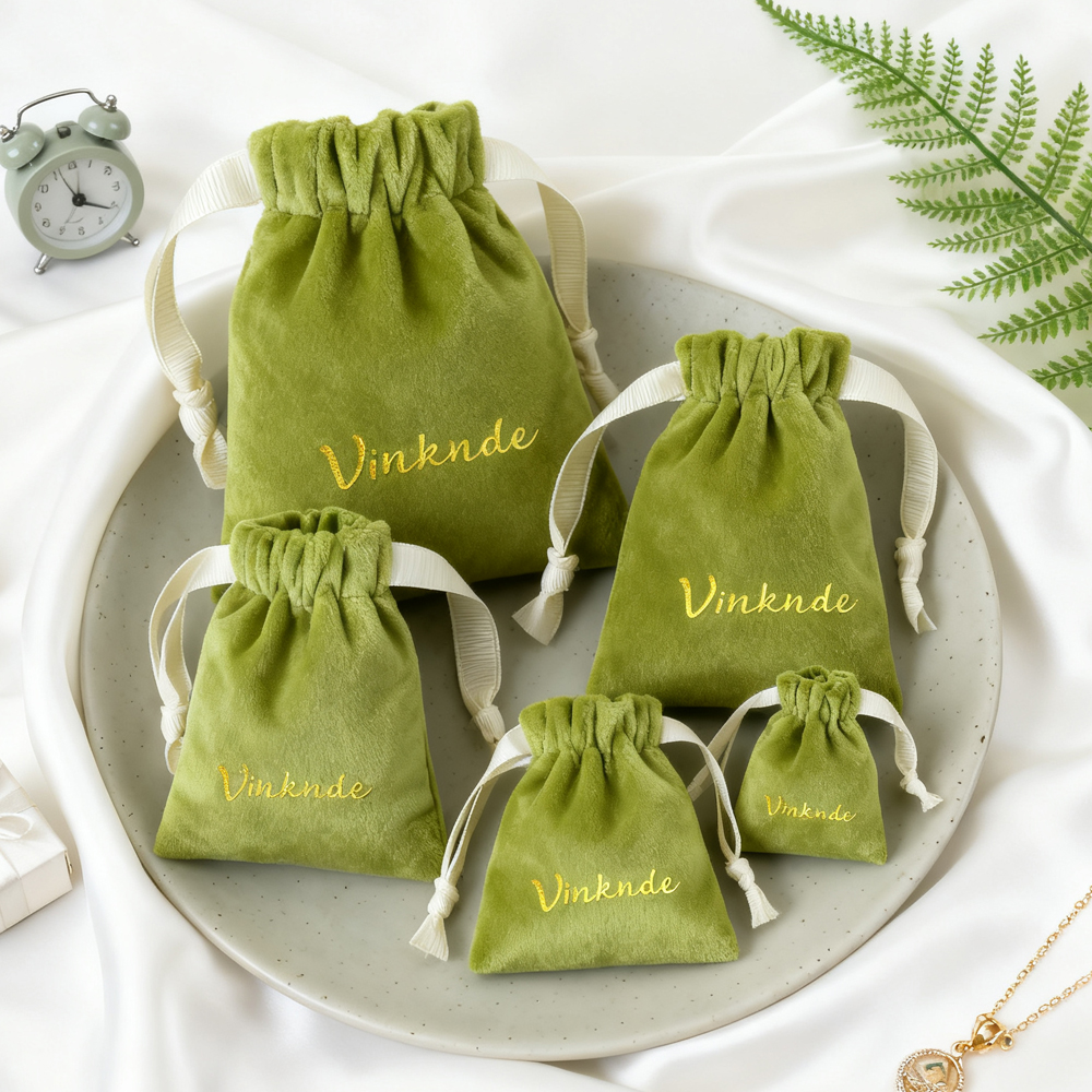 Luxury Bags Outlet - 50Pcs Custom Logo Luxury Matcha Green