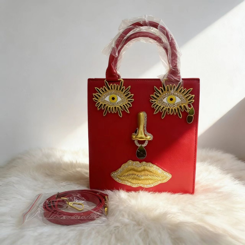 Women's Leather Handbags Retro - Luxury Bags Gold recension och pris