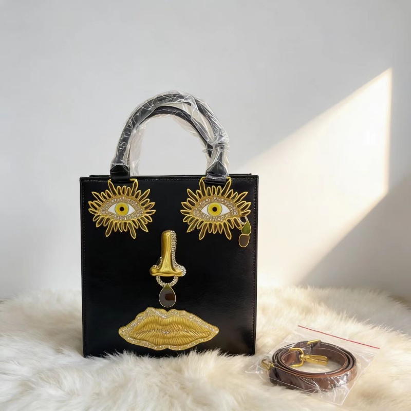 Women's Leather Handbags Retro - Luxury Bags Gold recension och pris