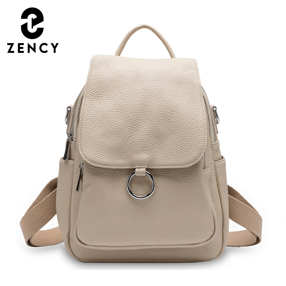 Zency New Fashion Women Backpa - Genuine Leather Backpack recension och pris