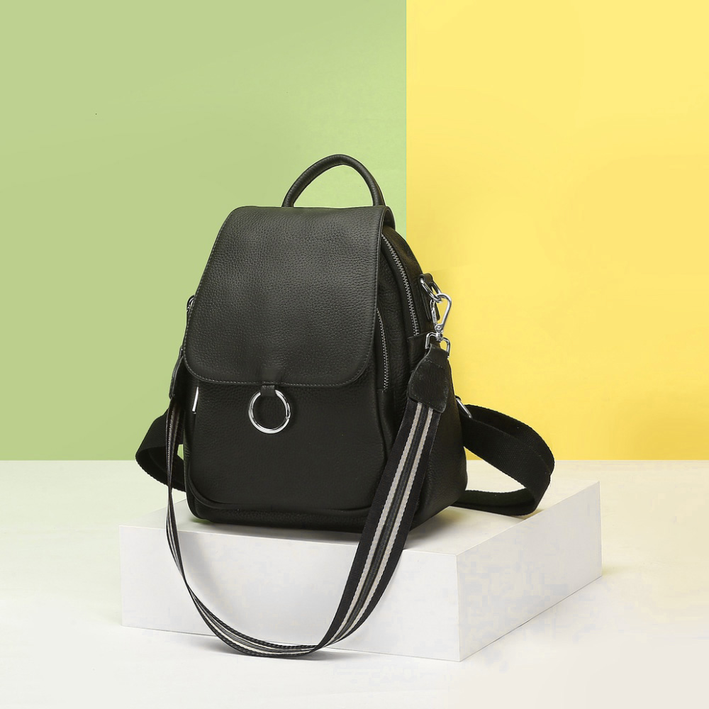 Zency New Fashion Women Backpa - Genuine Leather Backpack recension och pris