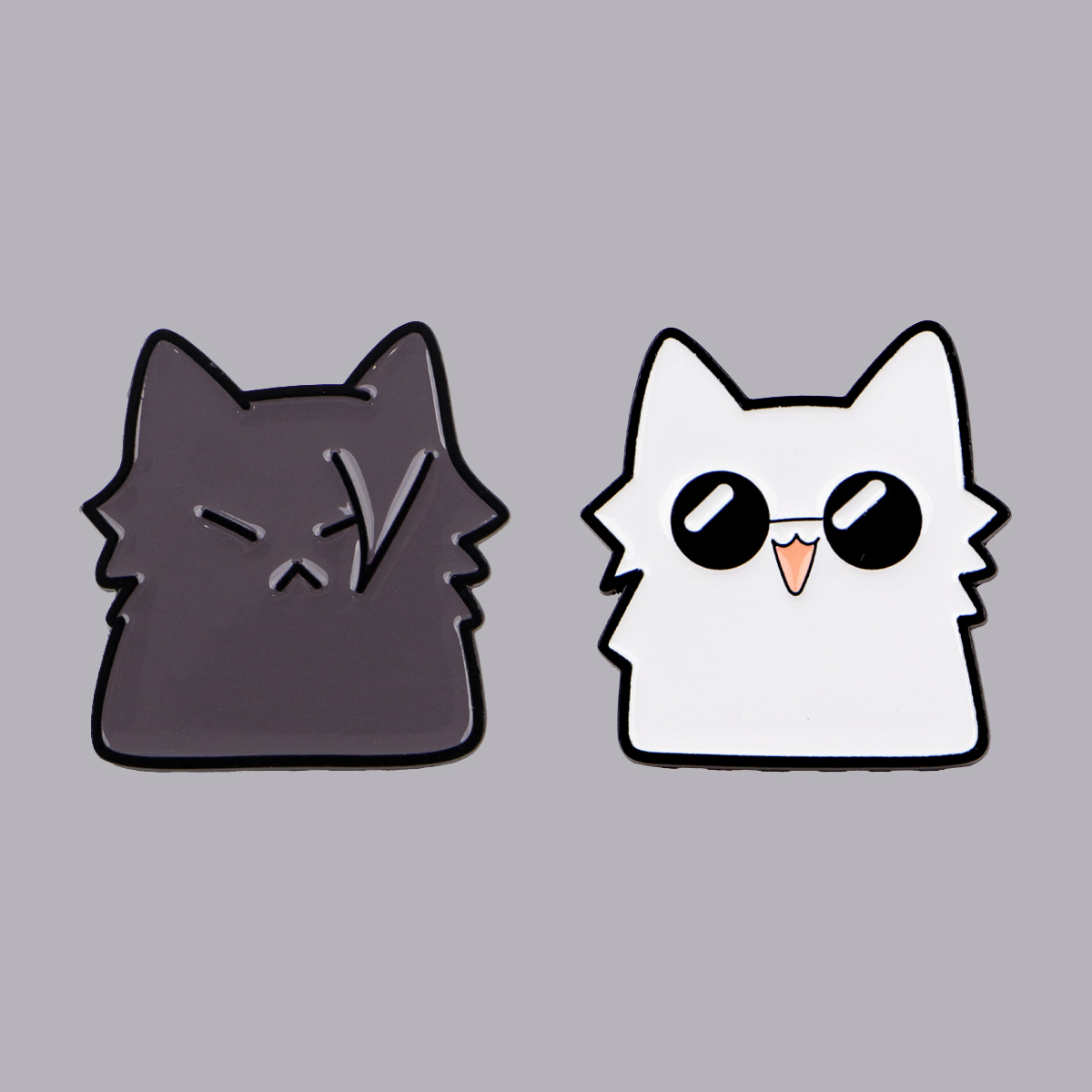 Cute Anime Black White Cats En - Luxury Bags White recension och pris