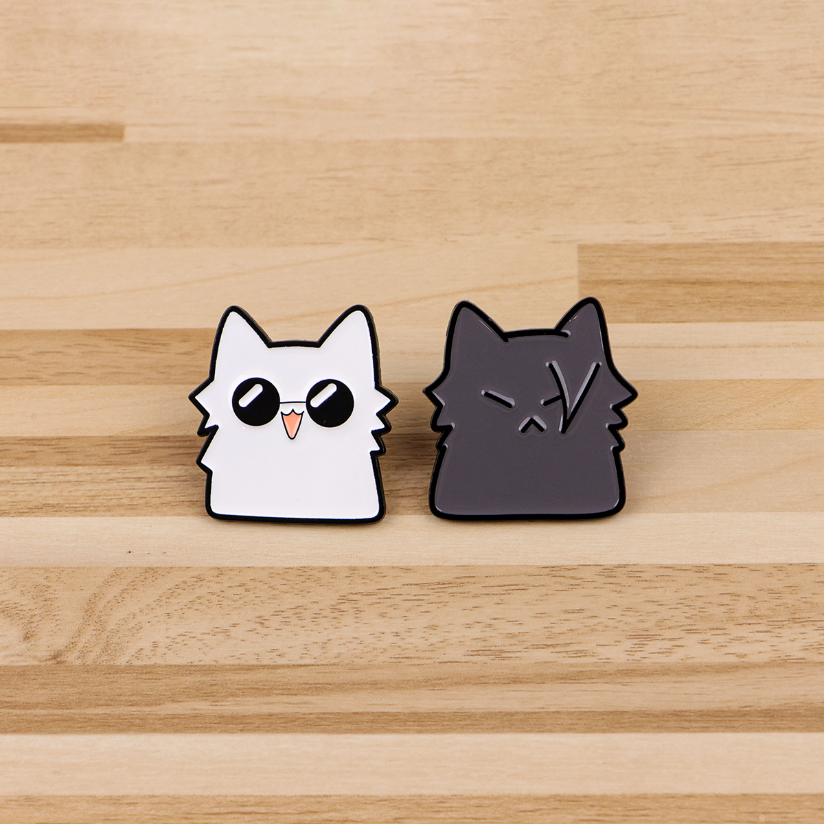 Cute Anime Black White Cats En - Luxury Bags White recension och pris