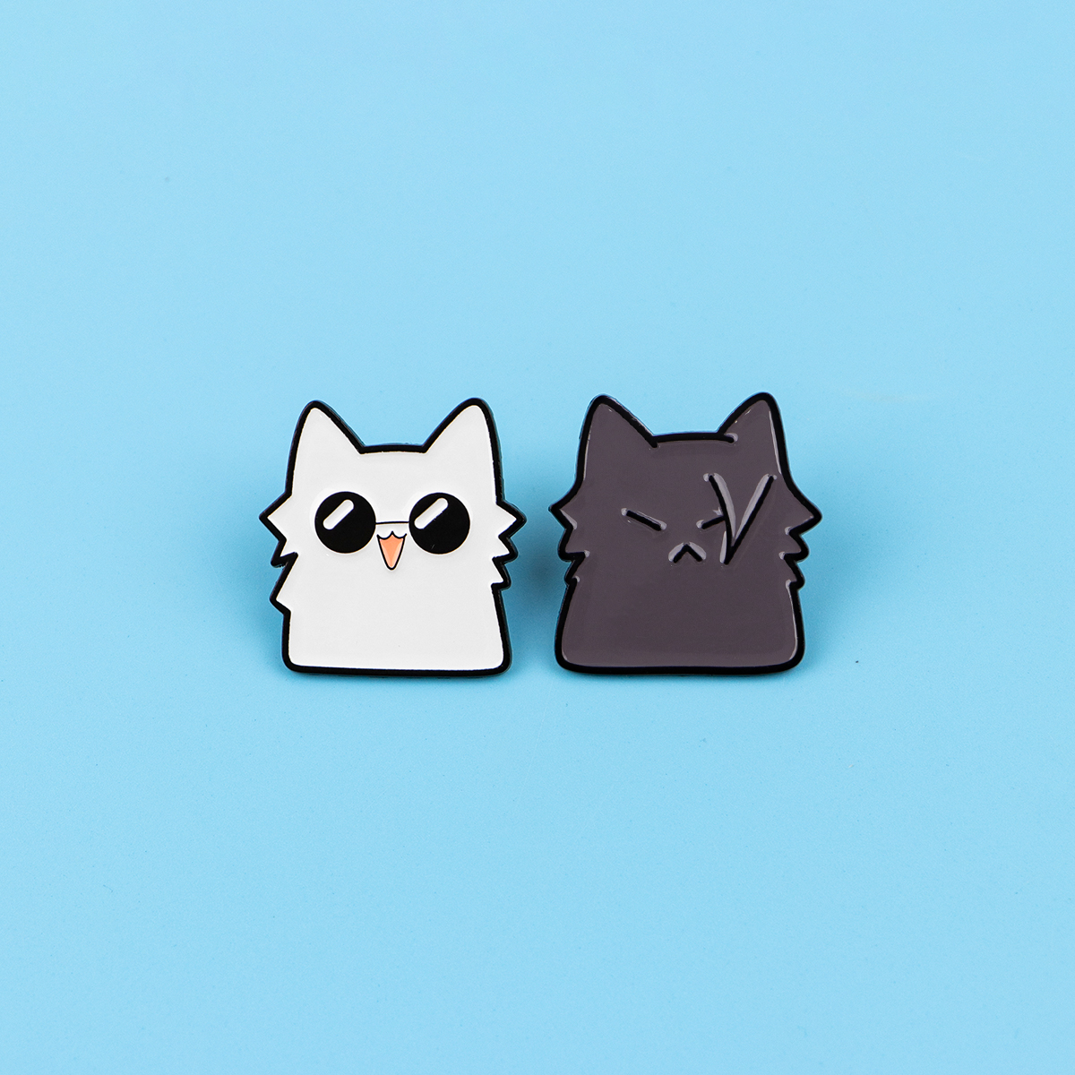Cute Anime Black White Cats En - Luxury Bags White recension och pris