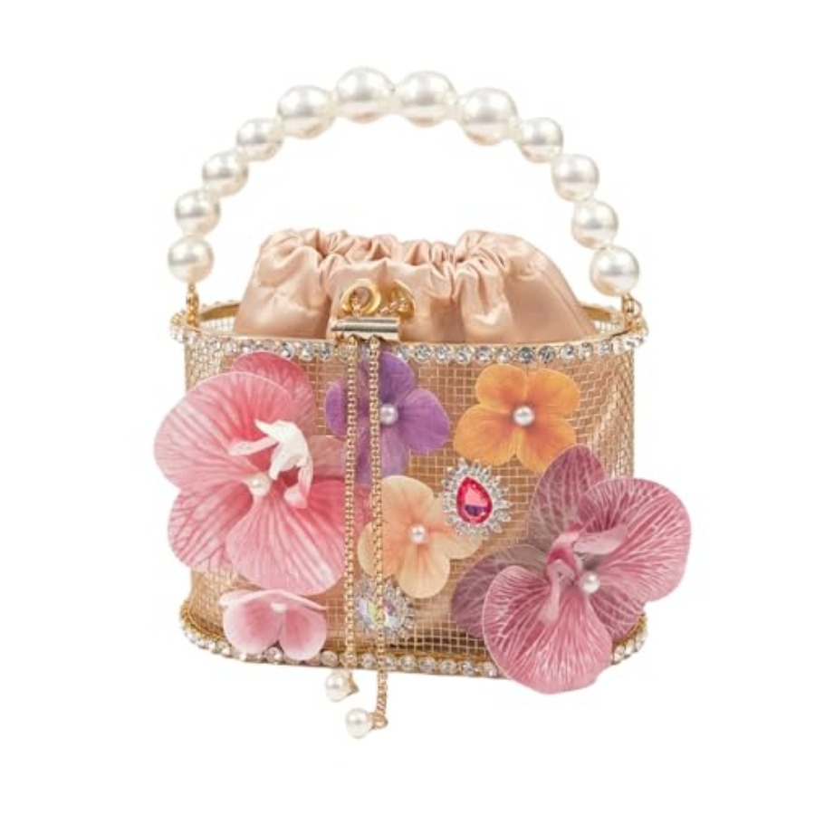 Luxury Women's Party Flower Sh - Luxury Bags Gold recension och pris