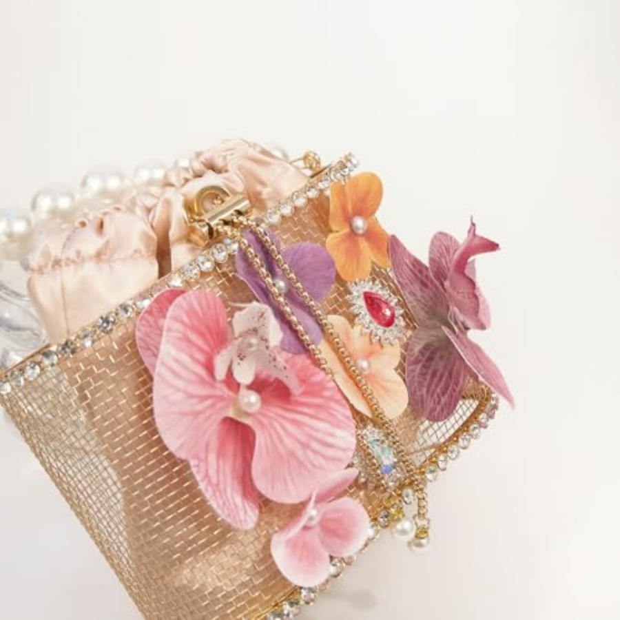 Luxury Women's Party Flower Sh - Luxury Bags Gold recension och pris