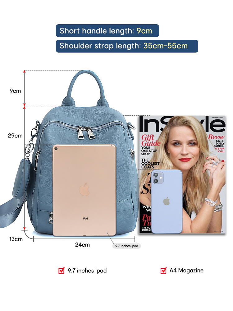 Zency Women's Genuine Leather  - Genuine Leather Backpack recension och pris