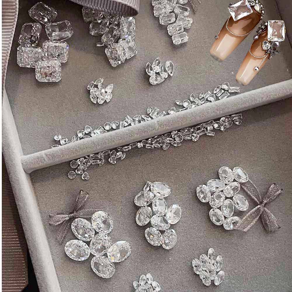 10pcs White Crystal Zirconia N - Luxury Bags White recension och pris