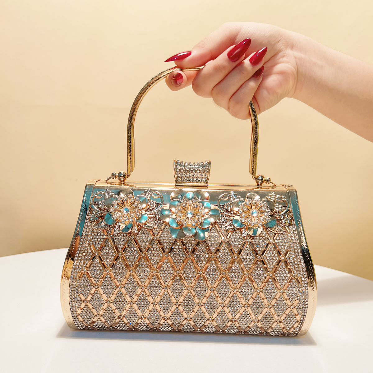 Bucket Design Women Clutch Bag - Luxury Bags Gold recension och pris