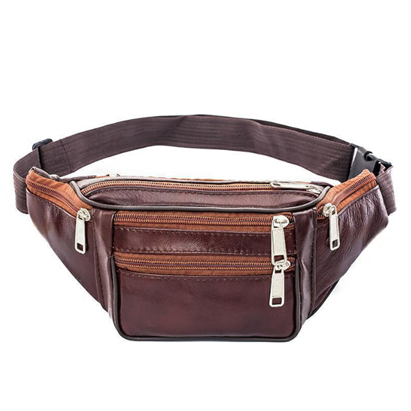 Men's Waist Bag Top Layer Cowh - Genuine Leather Backpack recension och pris