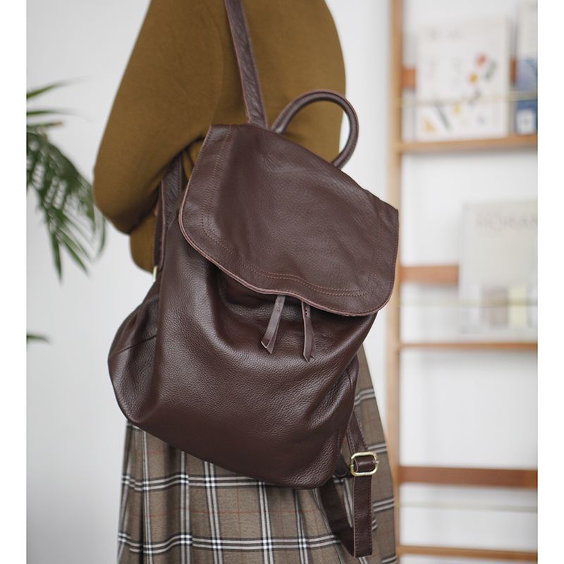 2025 New High Quality Top Laye - Genuine Leather Backpack recension och pris