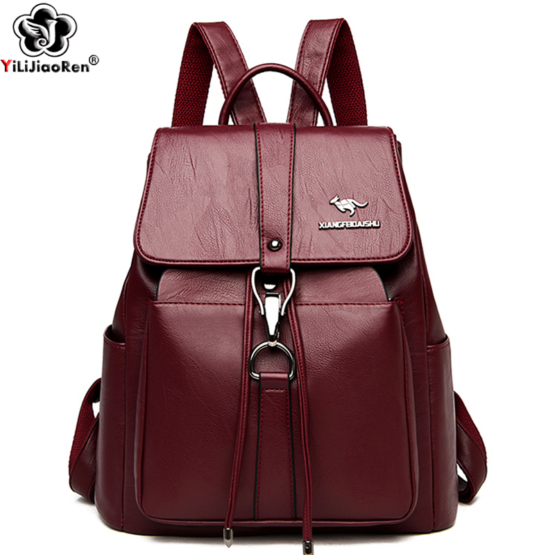 Anti Theft Backpack Women Shou - Genuine Leather Backpack recension och pris