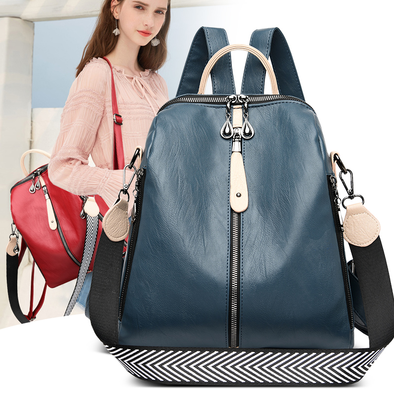 Fashion Backpack Women Soft Le - Luxury Bags White recension och pris