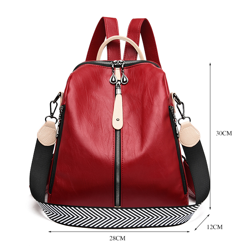 Fashion Backpack Women Soft Le - Luxury Bags White recension och pris