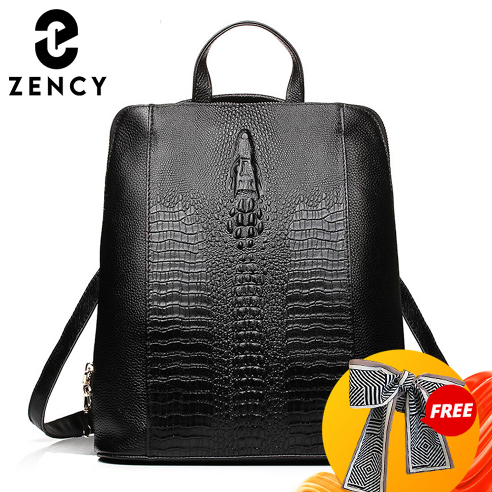 Zency 100% Genuine Leather Kna - Genuine Leather Backpack recension och pris