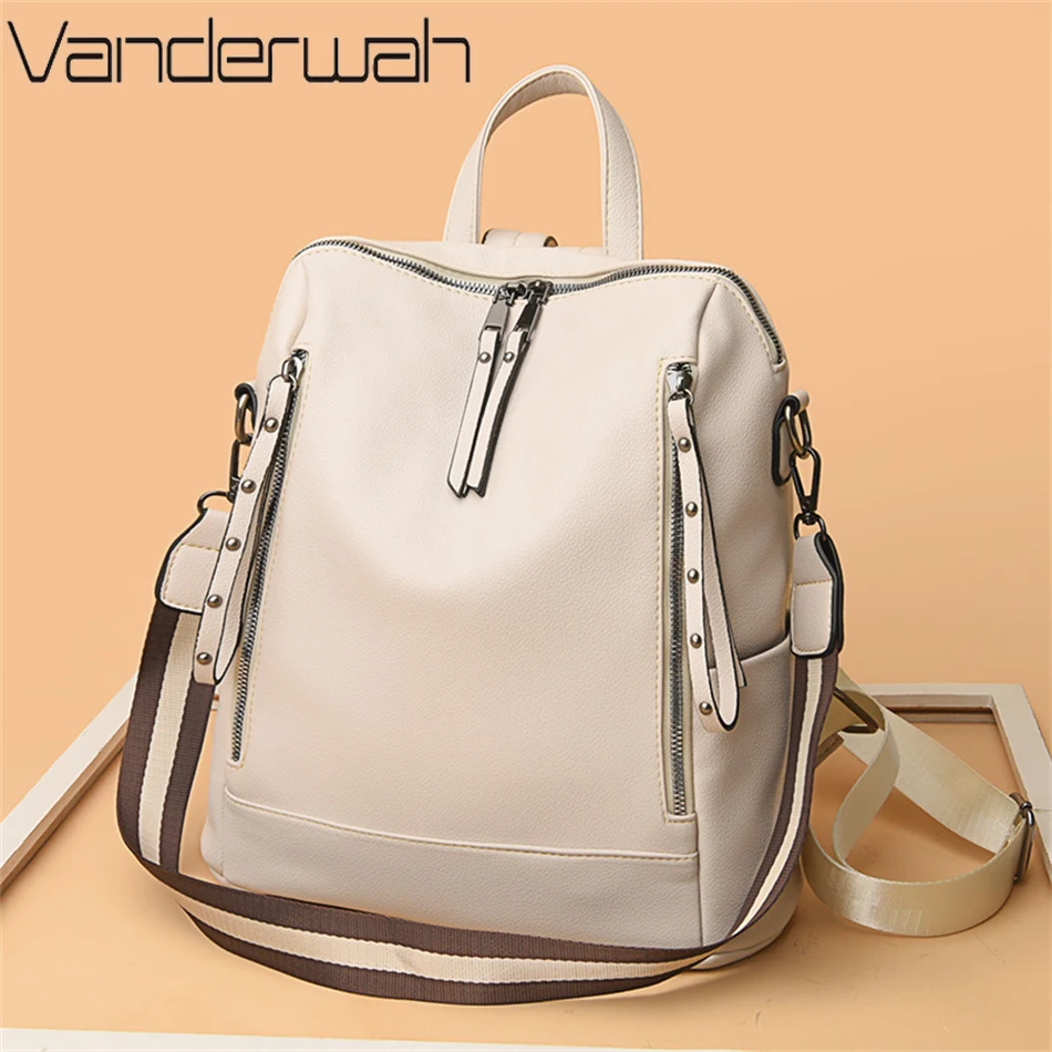 Brand Luxury Backpacks Soft Le - Genuine Leather Backpack recension och pris