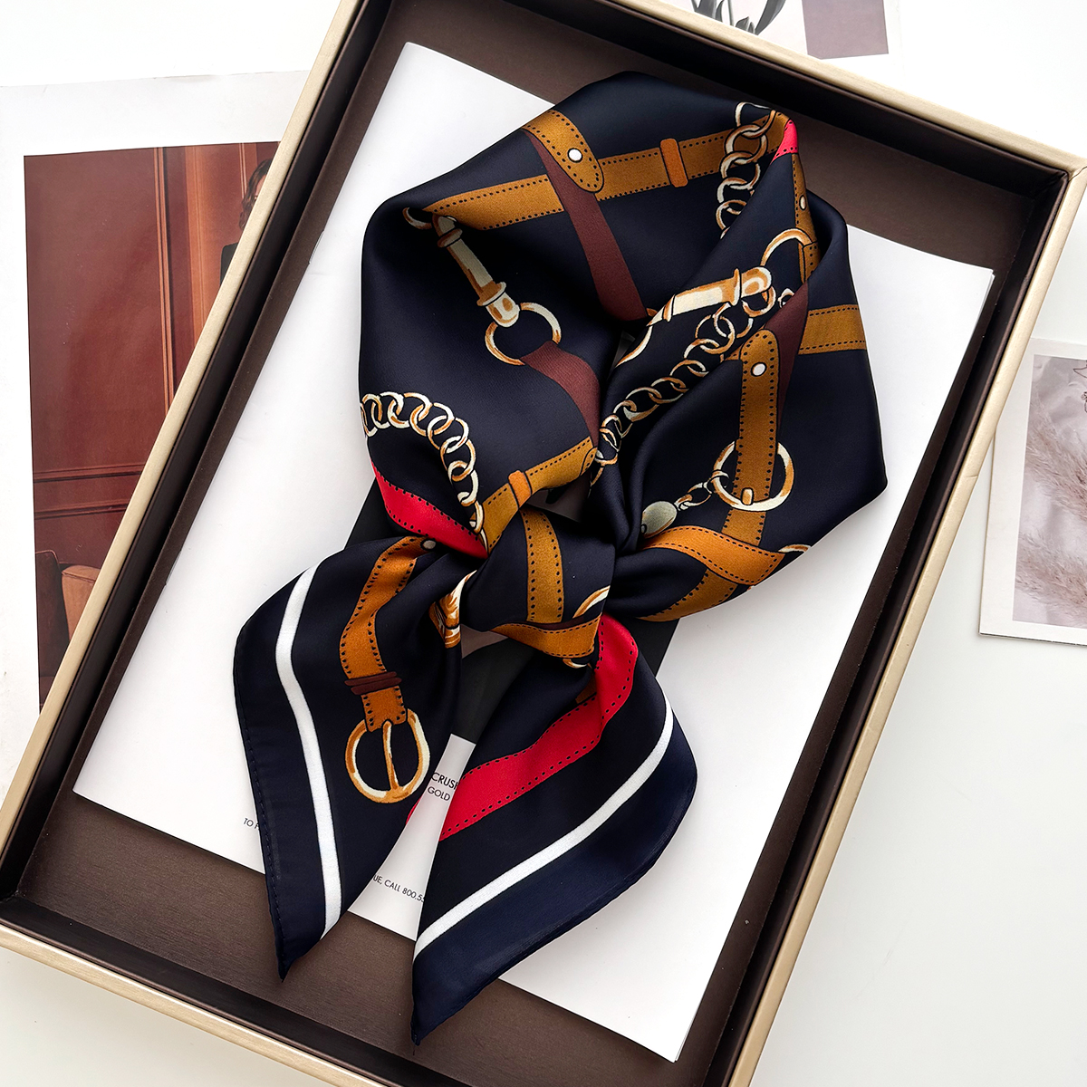 Luxury 70*70cm Square Scarf fo - Luxury Bags For Summer recension och pris