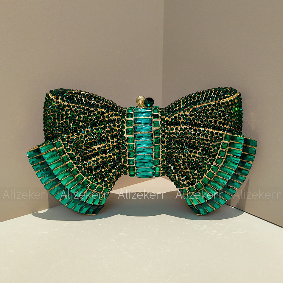 Alizekerr Bow Crystal Evening  - Luxury Bags Consignment recension och pris
