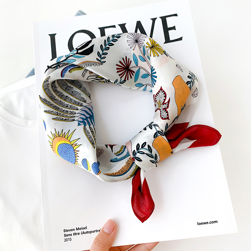 Women 70*70cm Square Silk Scar - Luxury Bags For Summer recension och pris