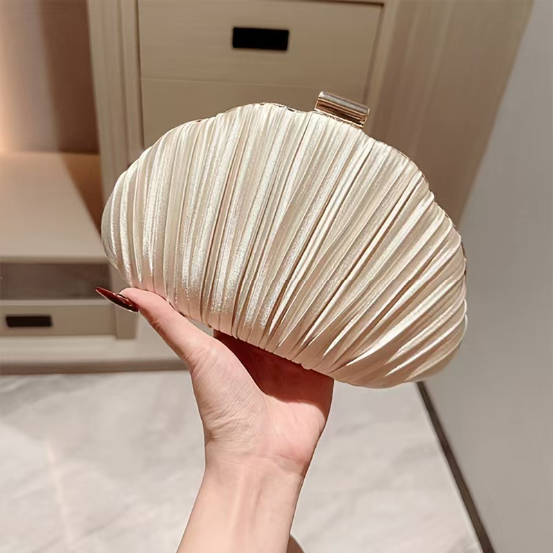 Gold Bright Silk Evening Bags  - Luxury Bags Gold recension och pris