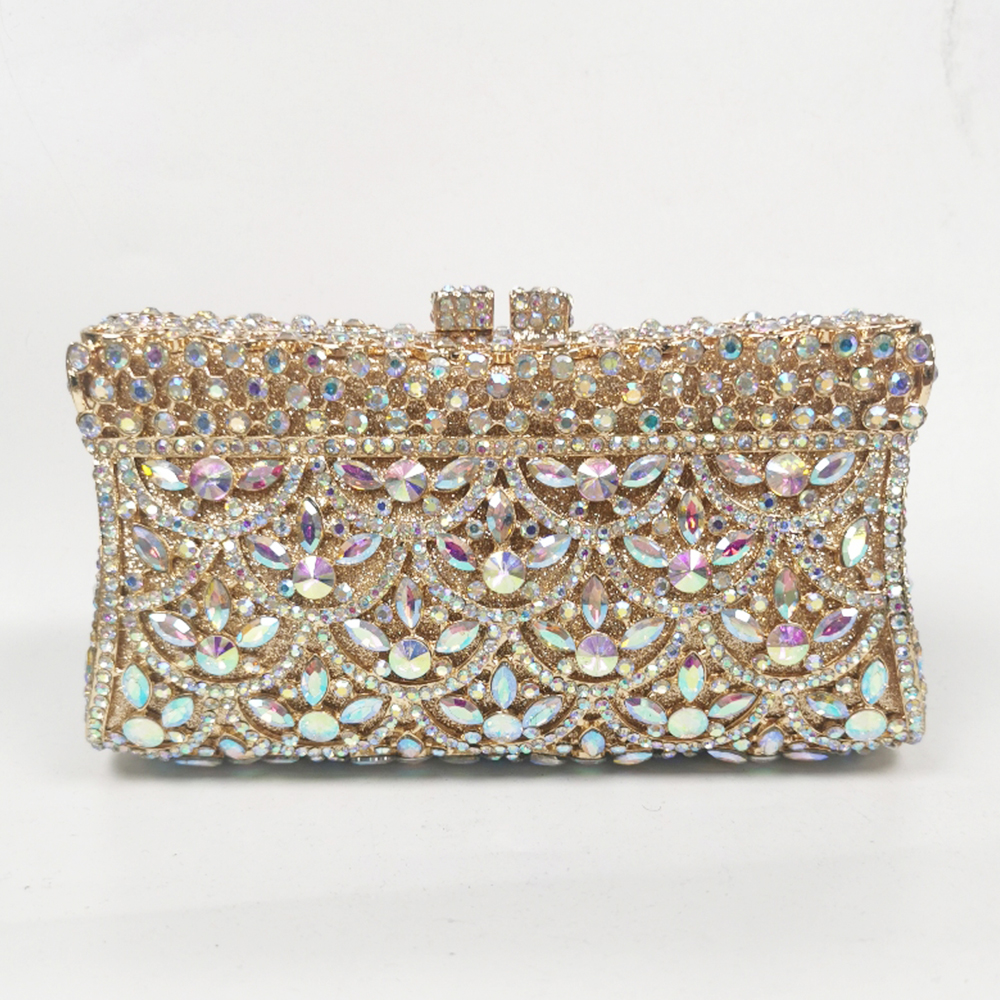 Diamond Fish Scale Evening Clu - Luxury Bags Gold recension och pris