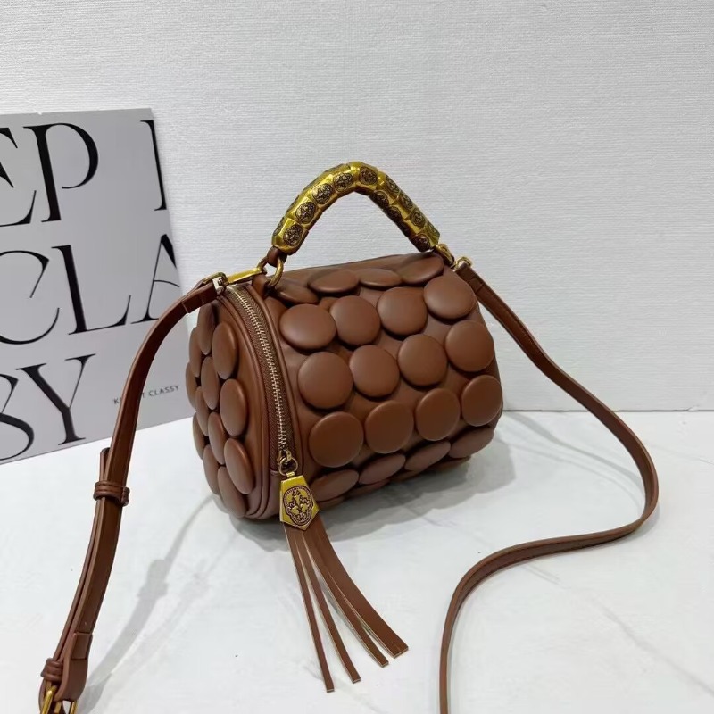 Retro Button Leather Handbags  - Luxury Bags Youtube recension och pris