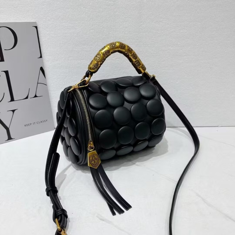 Retro Button Leather Handbags  - Luxury Bags Youtube recension och pris