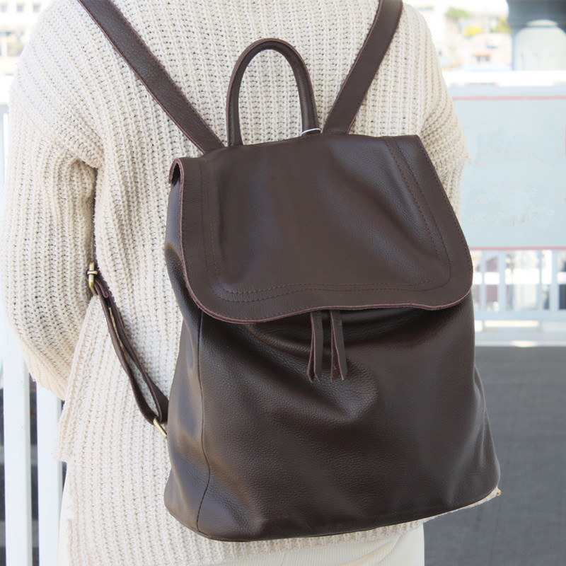 Designer Backpack Bag Women Ge - Genuine Leather Backpack recension och pris